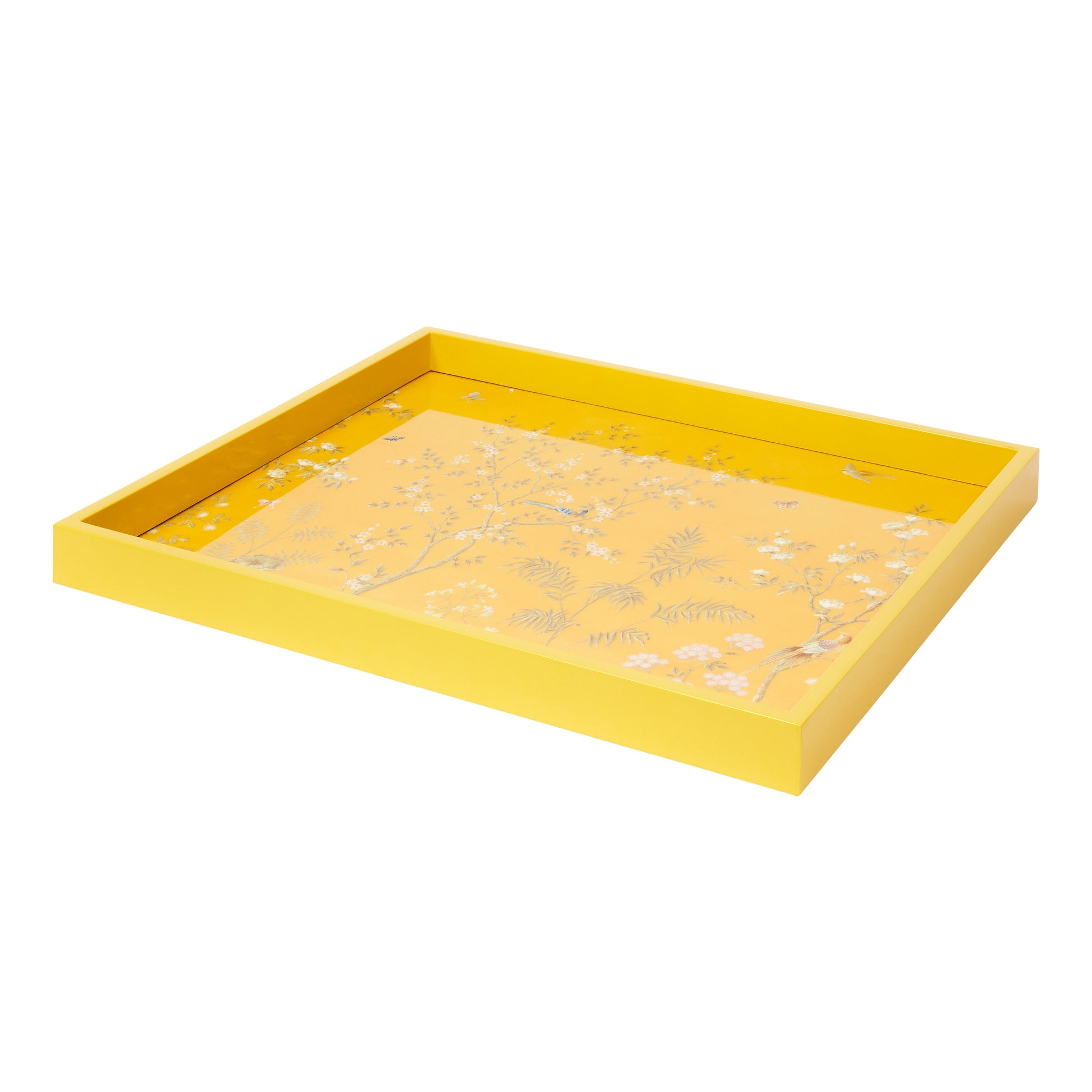 Yellow Medium Chinoiserie Tray - Addison Ross Ltd UK